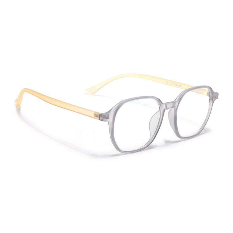 Eyejack Canment Grey Square Eyeglasses for Men & Women (CM2511FCL1823-C4)