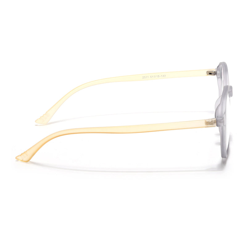 Eyejack Canment Grey Square Eyeglasses for Men & Women (CM2511FCL1823-C4)