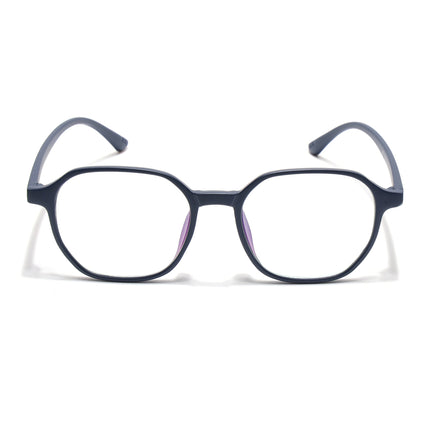 Eyejack Canment Navy Blue Square Eyeglasses for Men & Women (CM2511FCL1824-C5)