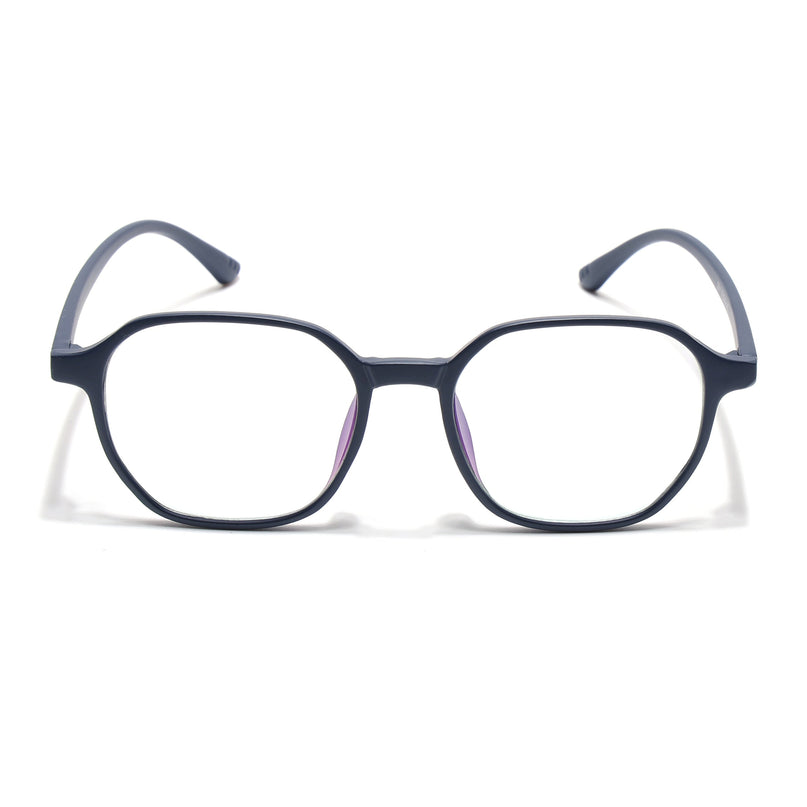 Eyejack Canment Navy Blue Square Eyeglasses for Men & Women (CM2511FCL1824-C5)