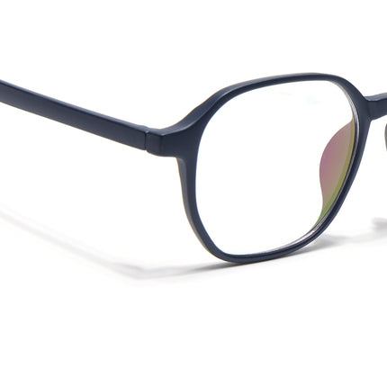 Eyejack Canment Navy Blue Square Eyeglasses for Men & Women (CM2511FCL1824-C5)