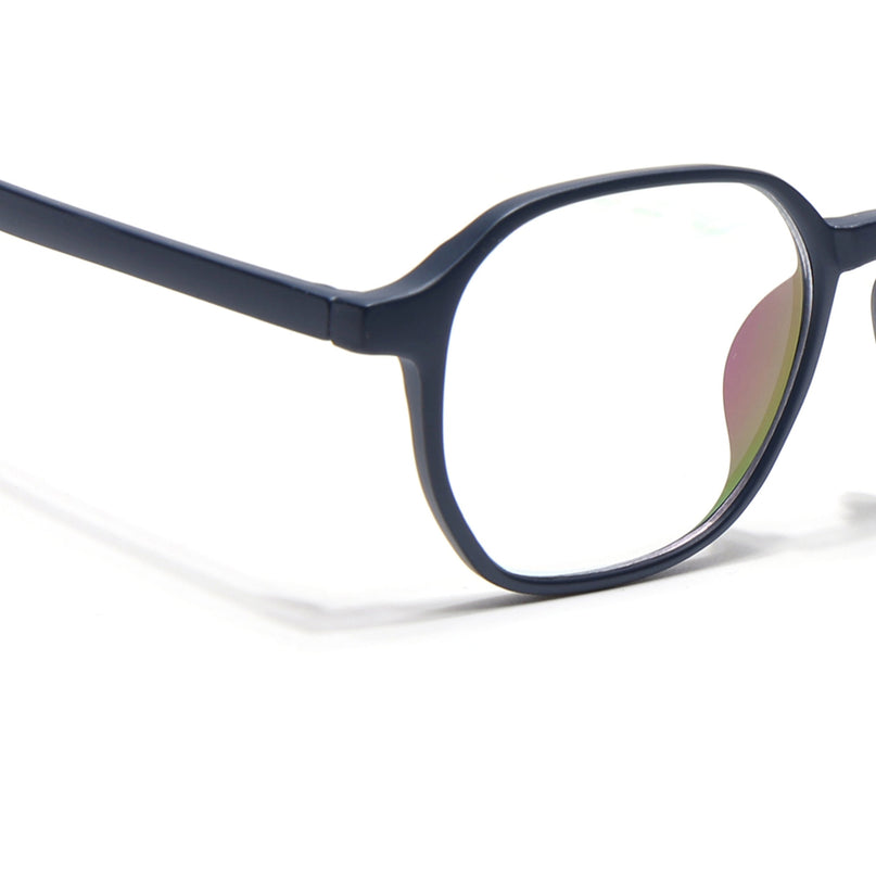 Eyejack Canment Navy Blue Square Eyeglasses for Men & Women (CM2511FCL1824-C5)