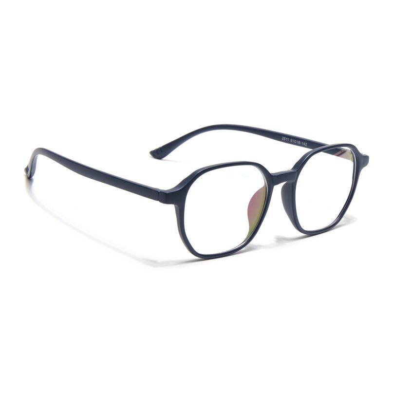 Eyejack Canment Navy Blue Square Eyeglasses for Men & Women (CM2511FCL1824-C5)