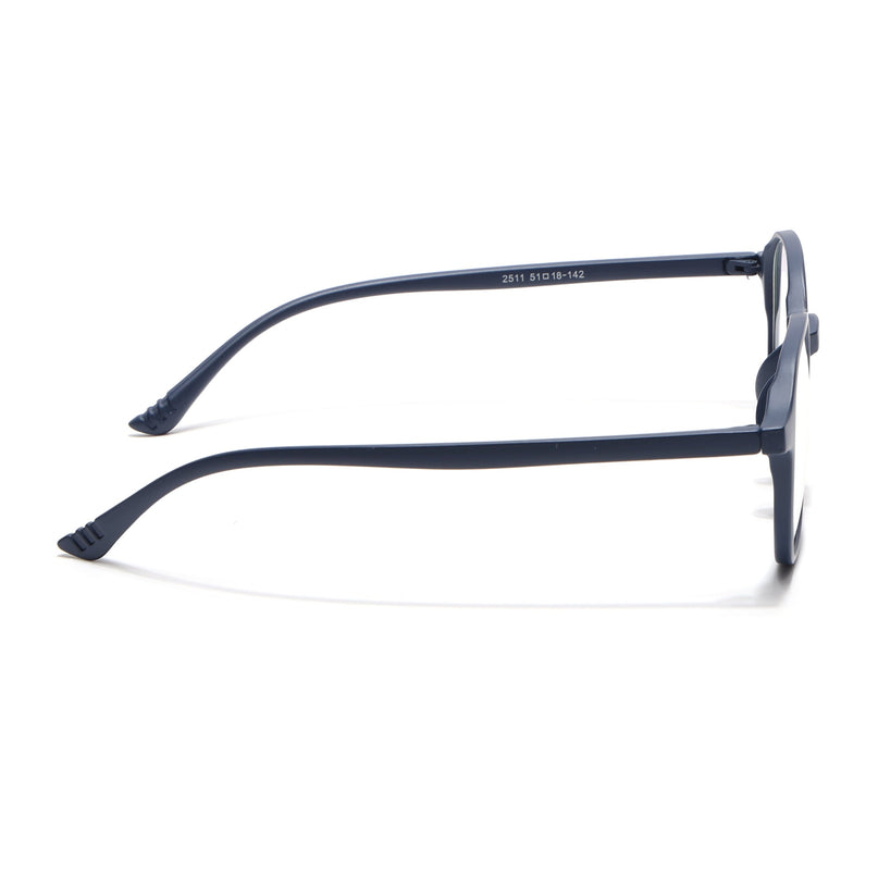 Eyejack Canment Navy Blue Square Eyeglasses for Men & Women (CM2511FCL1824-C5)