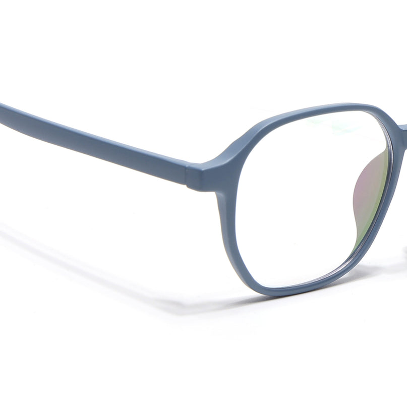 Eyejack Canment Sky Blue Square Eyeglasses for Men & Women (CM2511FCL1825-C6)