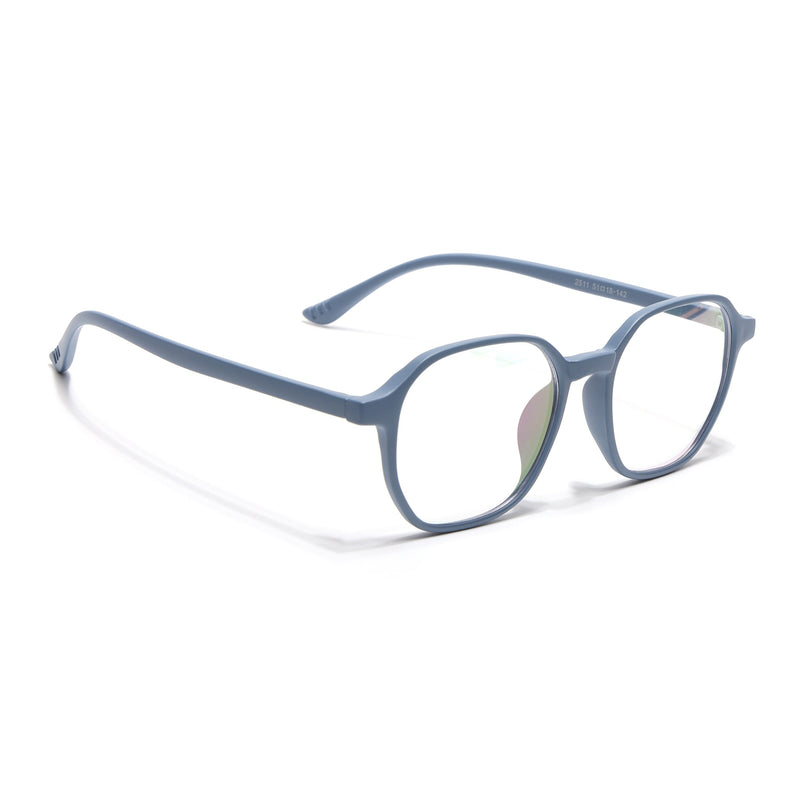 Eyejack Canment Sky Blue Square Eyeglasses for Men & Women (CM2511FCL1825-C6)