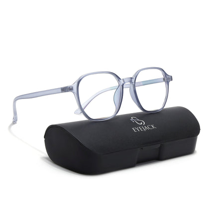 Eyejack Canment Blue Square Eyeglasses for Men & Women (CM2511FCL1826-C7)