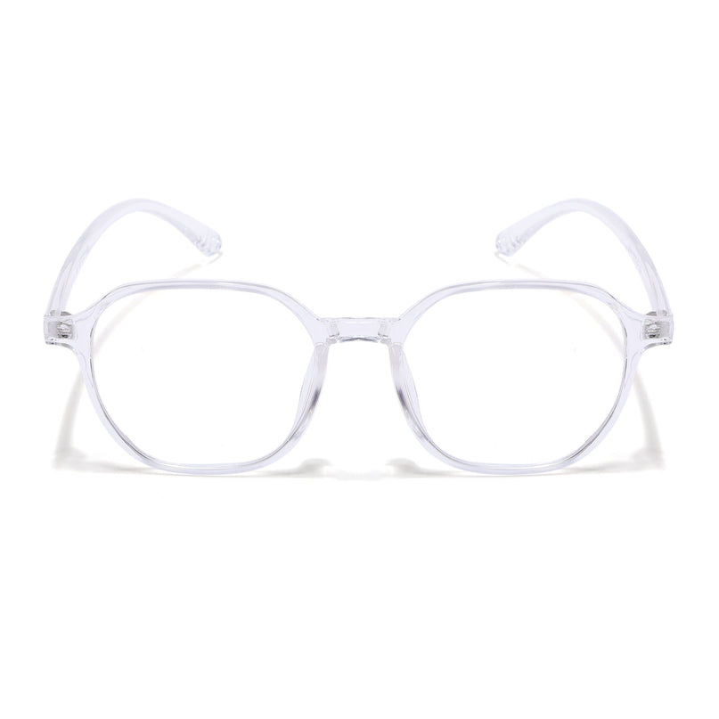 Eyejack Canment Transparent Square Eyeglasses for Men & Women (CM2511FCL1828-C9)