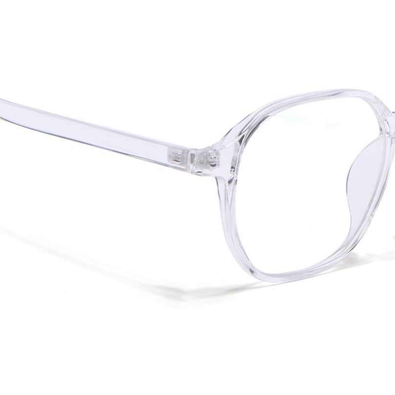 Eyejack Canment Transparent Square Eyeglasses for Men & Women (CM2511FCL1828-C9)