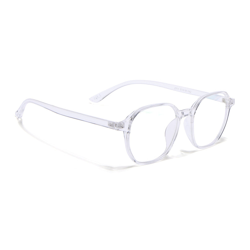 Eyejack Canment Transparent Square Eyeglasses for Men & Women (CM2511FCL1828-C9)