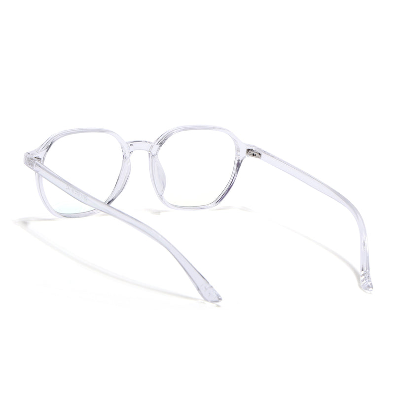 Eyejack Canment Transparent Square Eyeglasses for Men & Women (CM2511FCL1828-C9)