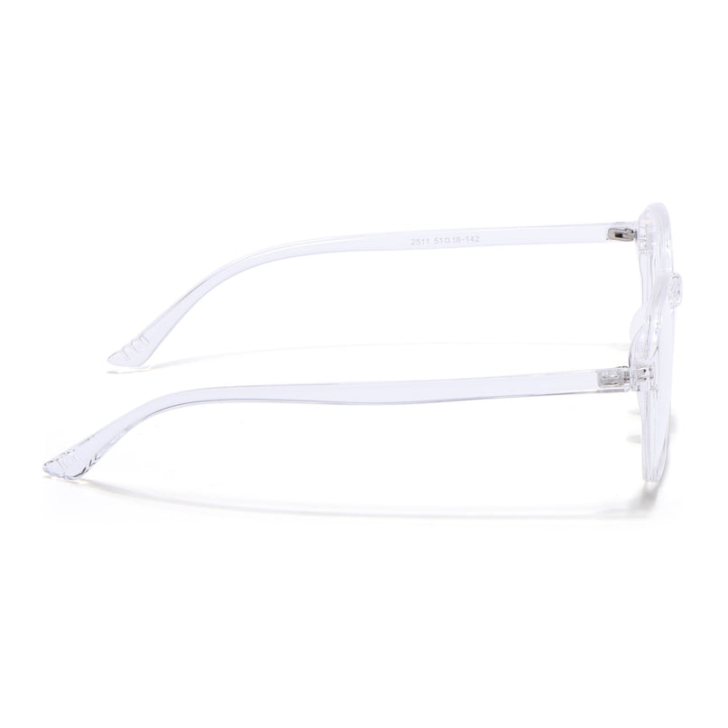 Eyejack Canment Transparent Square Eyeglasses for Men & Women (CM2511FCL1828-C9)