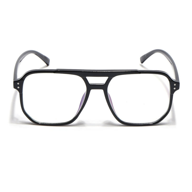 Eyejack Canment Shine Black Wayfarer Eyeglasses for Men & Women (CM28014FCL1888-C1)