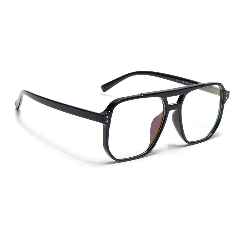 Eyejack Canment Shine Black Wayfarer Eyeglasses for Men & Women (CM28014FCL1888-C1)