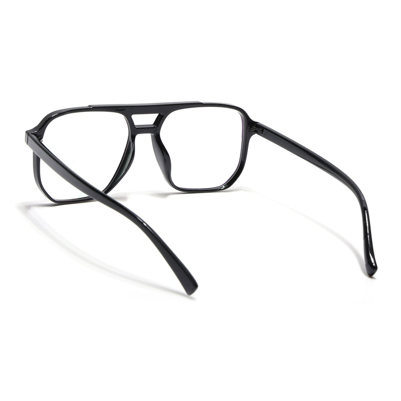 Eyejack Canment Shine Black Wayfarer Eyeglasses for Men & Women (CM28014FCL1888-C1)