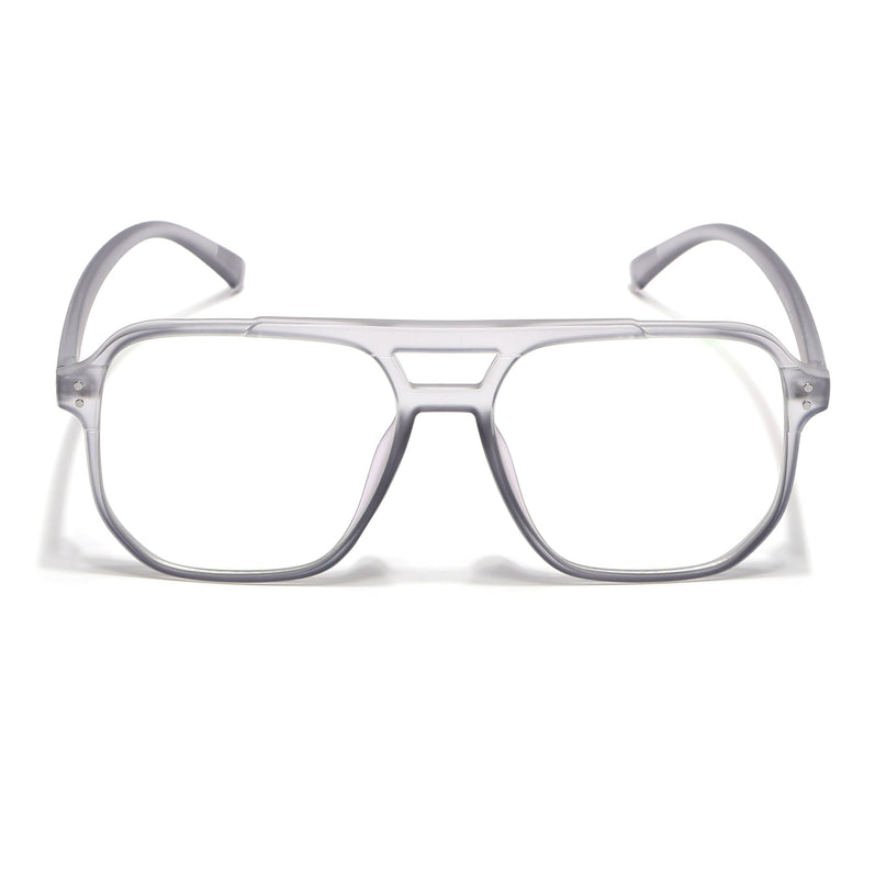 Eyejack Canment Grey Wayfarer Eyeglasses for Men & Women (CM28014FCL1890-C3)