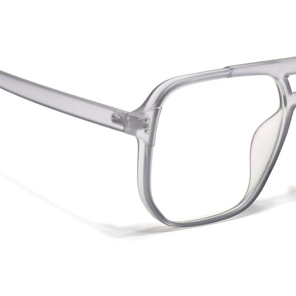 Eyejack Canment Grey Wayfarer Eyeglasses for Men & Women (CM28014FCL1890-C3)