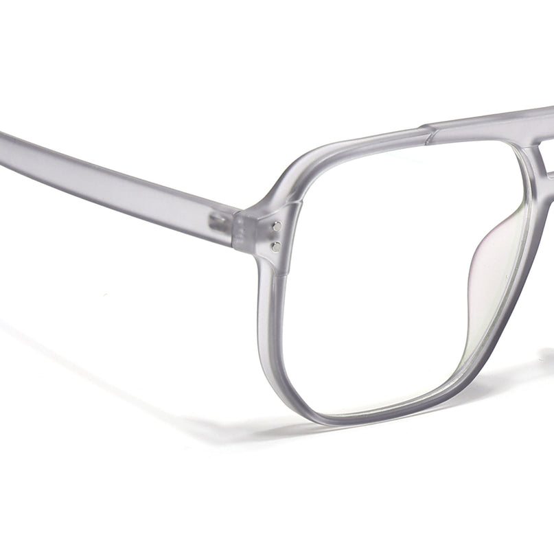 Eyejack Canment Grey Wayfarer Eyeglasses for Men & Women (CM28014FCL1890-C3)