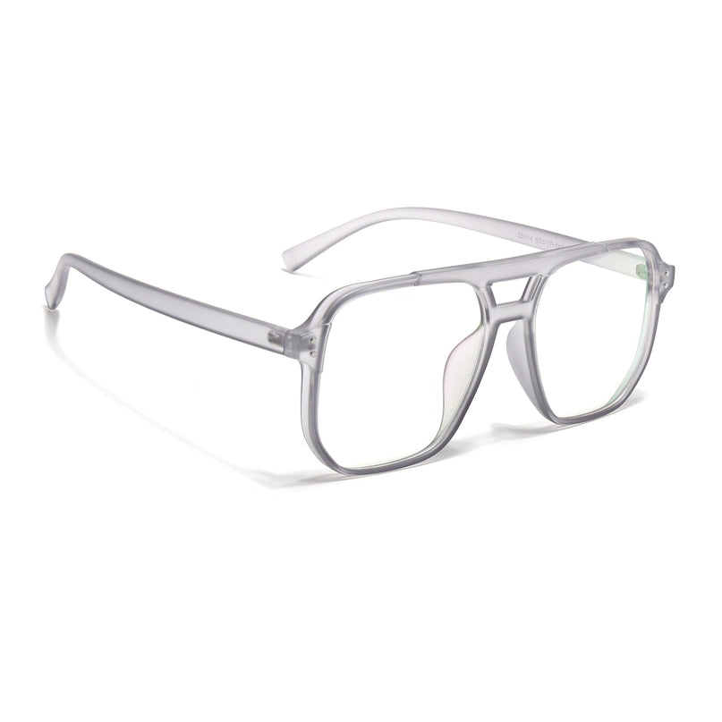 Eyejack Canment Grey Wayfarer Eyeglasses for Men & Women (CM28014FCL1890-C3)