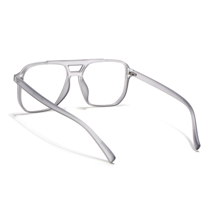 Eyejack Canment Grey Wayfarer Eyeglasses for Men & Women (CM28014FCL1890-C3)