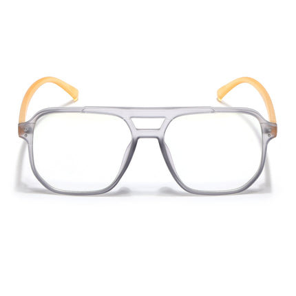 Eyejack Canment Grey Wayfarer Eyeglasses for Men & Women (CM28014FCL1891-C4)