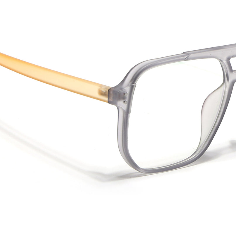 Eyejack Canment Grey Wayfarer Eyeglasses for Men & Women (CM28014FCL1891-C4)