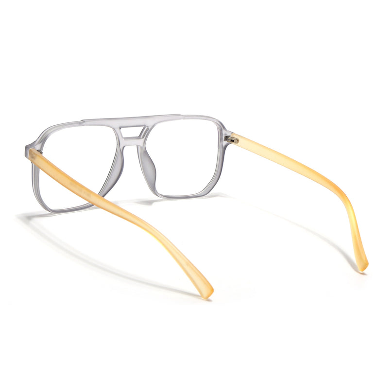 Eyejack Canment Grey Wayfarer Eyeglasses for Men & Women (CM28014FCL1891-C4)