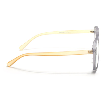 Eyejack Canment Grey Wayfarer Eyeglasses for Men & Women (CM28014FCL1891-C4)