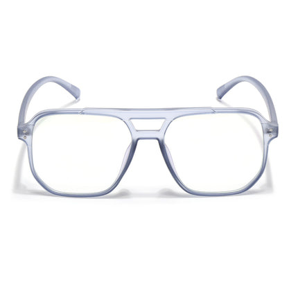 Eyejack Canment Blue Wayfarer Eyeglasses for Men & Women (CM28014FCL1894-C7)