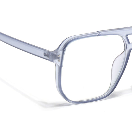 Eyejack Canment Blue Wayfarer Eyeglasses for Men & Women (CM28014FCL1894-C7)