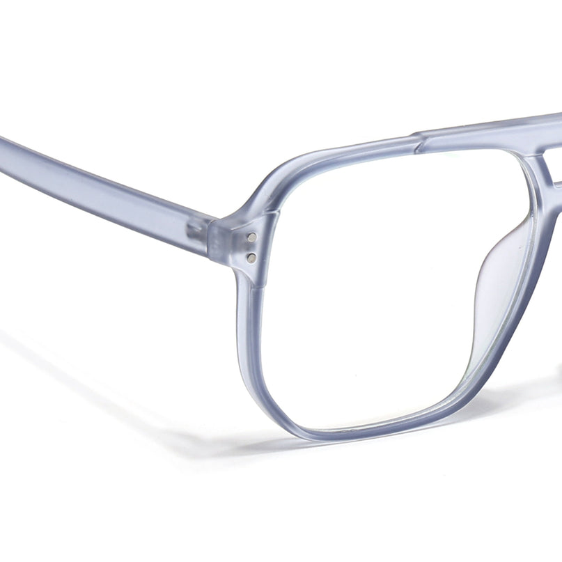 Eyejack Canment Blue Wayfarer Eyeglasses for Men & Women (CM28014FCL1894-C7)