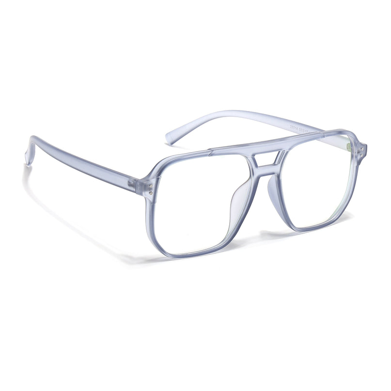 Eyejack Canment Blue Wayfarer Eyeglasses for Men & Women (CM28014FCL1894-C7)