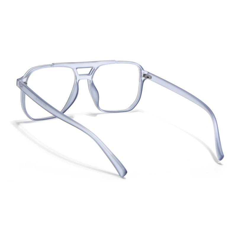 Eyejack Canment Blue Wayfarer Eyeglasses for Men & Women (CM28014FCL1894-C7)