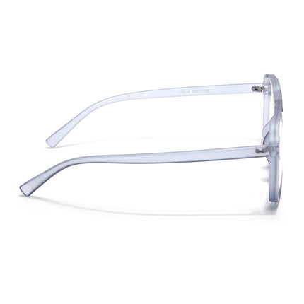 Eyejack Canment Blue Wayfarer Eyeglasses for Men & Women (CM28014FCL1894-C7)