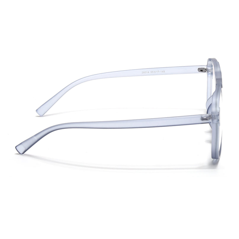 Eyejack Canment Blue Wayfarer Eyeglasses for Men & Women (CM28014FCL1894-C7)