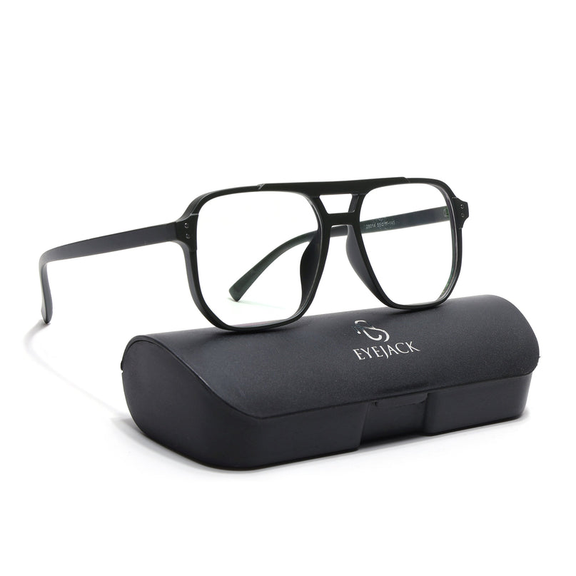 Eyejack Canment Olive Wayfarer Eyeglasses for Men & Women (CM28014FCL1895-C8)