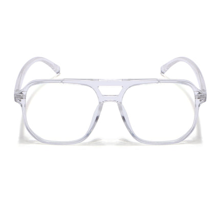 Eyejack Canment Transparent Wayfarer Eyeglasses for Men & Women (CM28014FCL1896-C9)