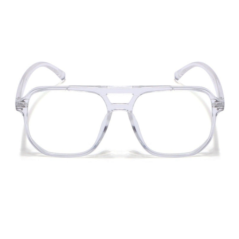 Eyejack Canment Transparent Wayfarer Eyeglasses for Men & Women (CM28014FCL1896-C9)