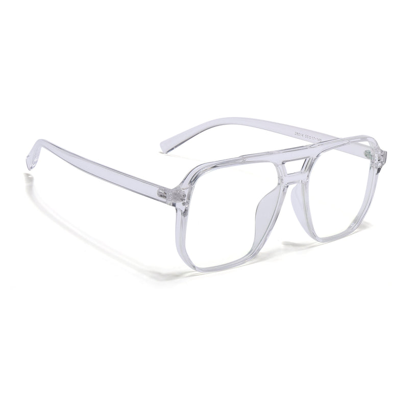 Eyejack Canment Transparent Wayfarer Eyeglasses for Men & Women (CM28014FCL1896-C9)