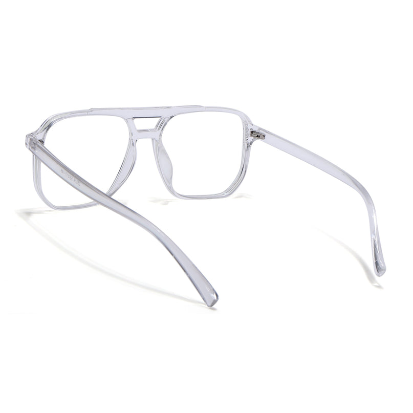 Eyejack Canment Transparent Wayfarer Eyeglasses for Men & Women (CM28014FCL1896-C9)
