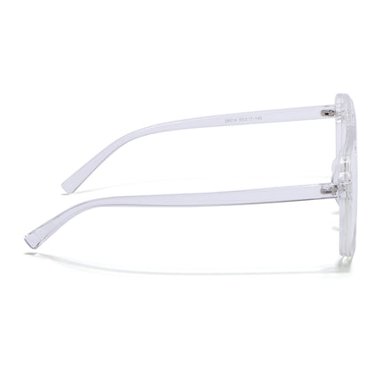 Eyejack Canment Transparent Wayfarer Eyeglasses for Men & Women (CM28014FCL1896-C9)