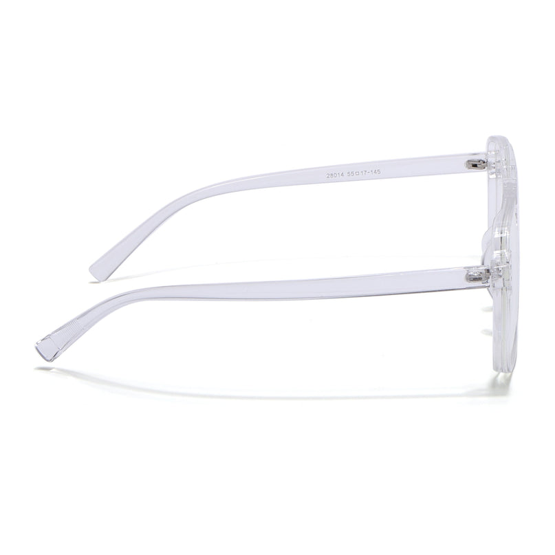 Eyejack Canment Transparent Wayfarer Eyeglasses for Men & Women (CM28014FCL1896-C9)