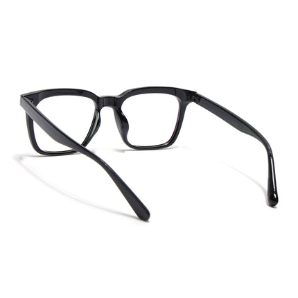 Eyejack Canment Shine Black Square Eyeglasses for Men & Women (CM28022FCL1898-C1)