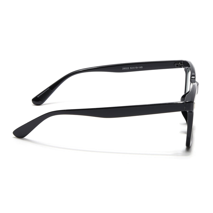 Eyejack Canment Shine Black Square Eyeglasses for Men & Women (CM28022FCL1898-C1)