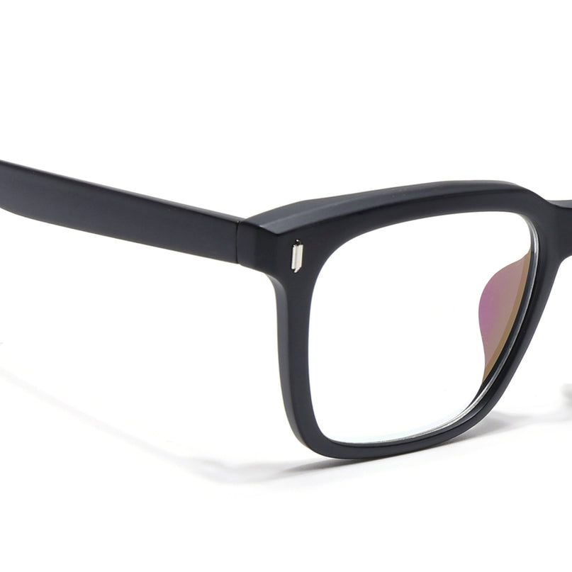 Eyejack Canment Matt Black Square Eyeglasses for Men & Women (CM28022FCL1899-C2)