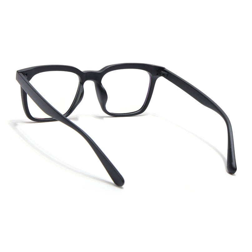 Eyejack Canment Matt Black Square Eyeglasses for Men & Women (CM28022FCL1899-C2)