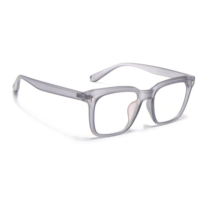 Eyejack Canment Grey Square Eyeglasses for Men & Women (CM28022FCL1900-C3)
