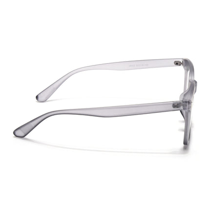 Eyejack Canment Grey Square Eyeglasses for Men & Women (CM28022FCL1900-C3)