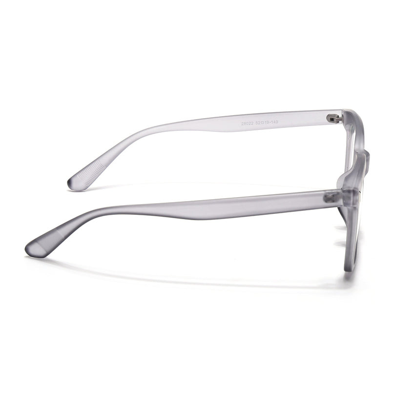 Eyejack Canment Grey Square Eyeglasses for Men & Women (CM28022FCL1900-C3)