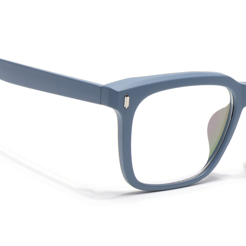 Eyejack Canment Sky Blue Square Eyeglasses for Men & Women (CM28022FCL1903-C6)
